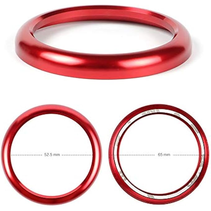 rayihni Dashboard Center Clock Compass Cover Red Dashboard Aluminum Emblem Sticker Compatible With Porsche 911 Cayenee Boxster Macan Panamera - Image 3