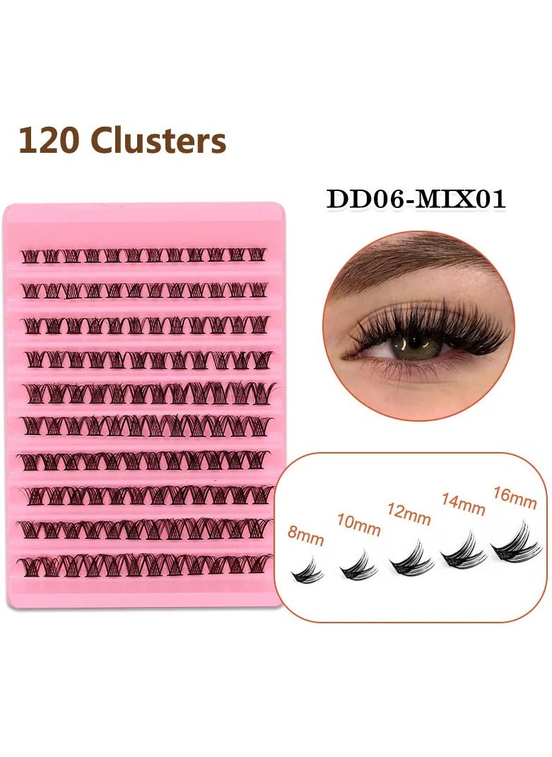 Generic - 3D Handmade Soft Mink False Eyelashes Natural Looking 4 Set 120/160 Mex Lashes - Image 1