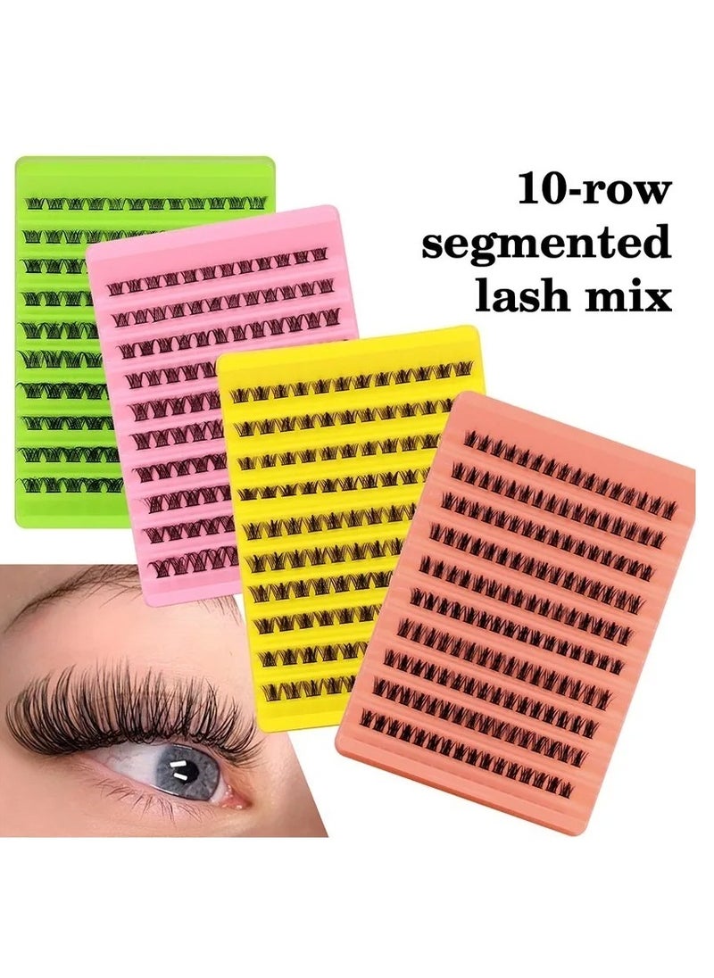 Generic - 3D Handmade Soft Mink False Eyelashes Natural Looking 4 Set 120/160 Mex Lashes - Image 1
