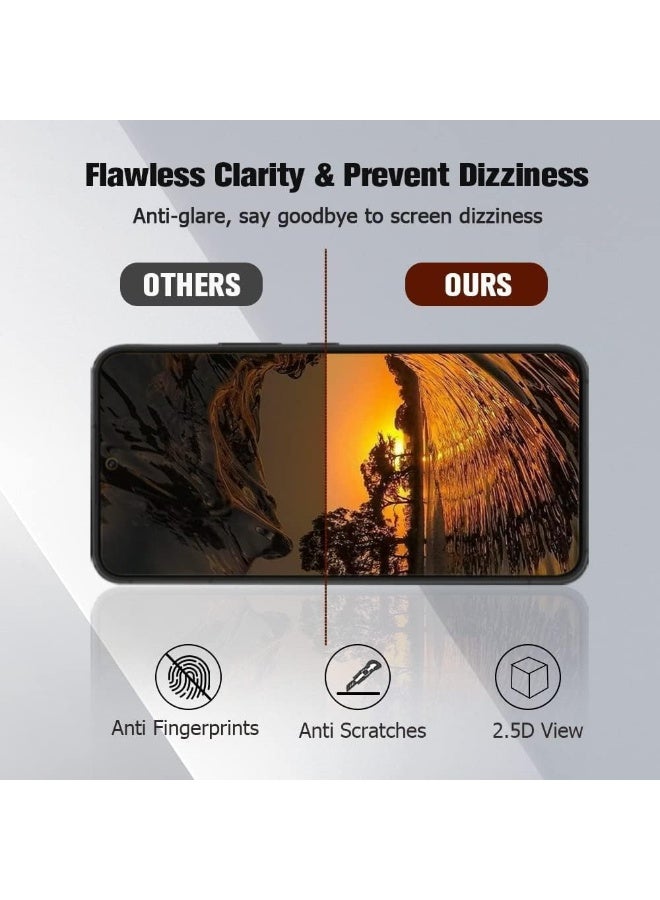 Samsung Galaxy S24 Plus Privacy Screen Protector, HD Tempered Glass Film for Samsung Galaxy S24 Plus Anti Spy, No Bubbles Anti-Scratch, 9H+ Hardness, Military Grade Shatterproof, 1-Second Auto-Install - Image 3