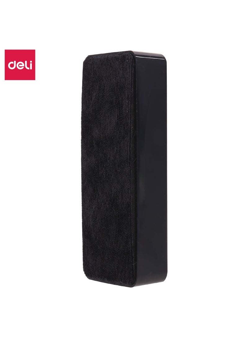 Deli ممحاة سبورة بيضاء مغناطيسية E7834 125脳50mm سوداء - مثالية للمكتب والمدرسة والمنزل - Image 1