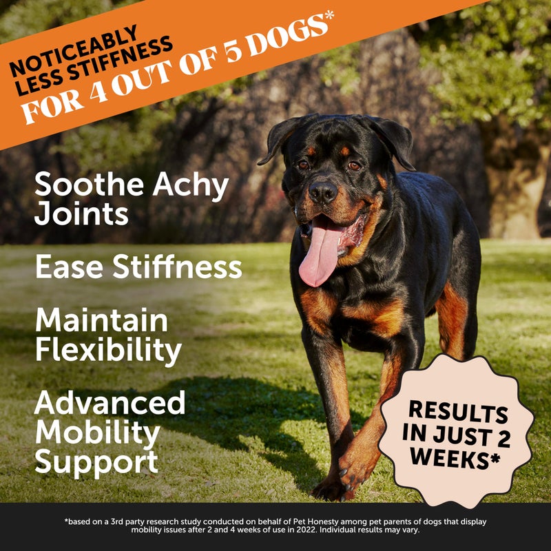 Pet Honesty Hip & Joint Health Max Strength - Natural Joint Supplement for Dogs Chews - Glucosamine, Omega-3s, Chondroitin, Green Lipped Mussel - Help Improve Mobility, May Reduce Discomfort (90 ct) - Image 2