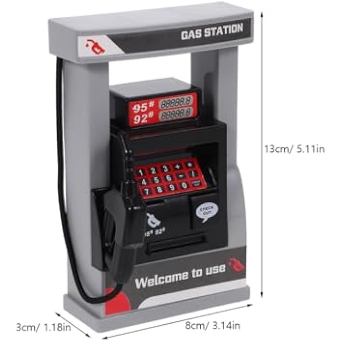 PETROL STATION MODEL WITH ROAD BARRIERS, REALISTIC FOR PROMOTES CREATIVITY AND INTERACTIVITY, DURABLE AND SAFE FOR SMALL CAR FANS - Image 3