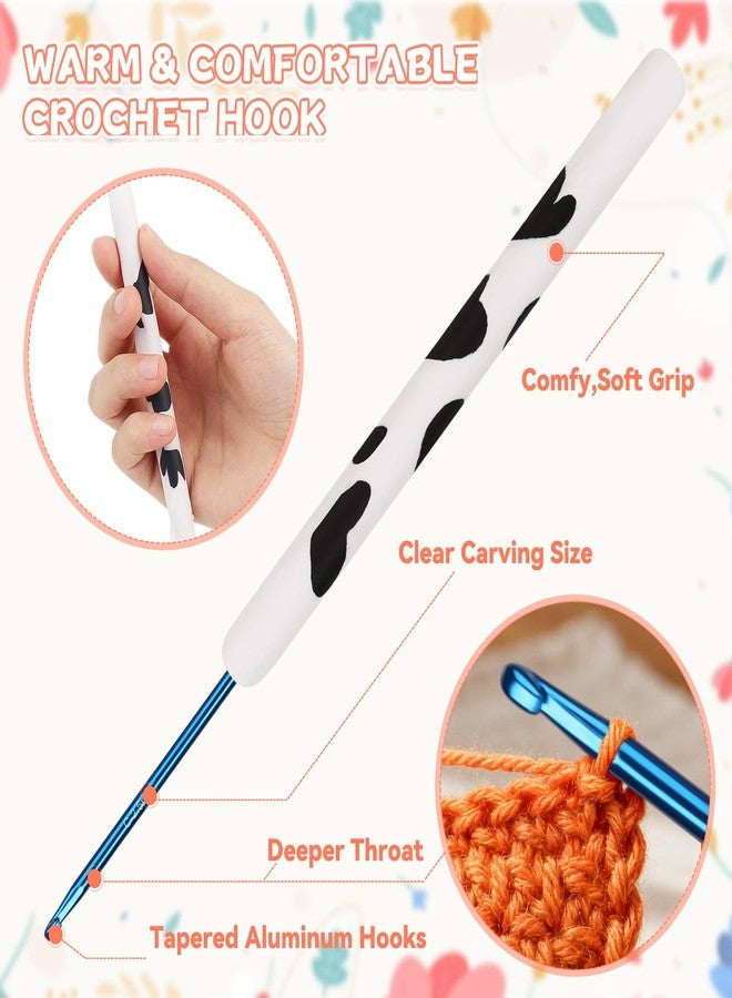 Coopay Crochet Hooks, Crochet Hook with Soft Polymer Clay Handle and Attached Bracelet - Stylish & Practical - 2.5mm (Size C-2) - Image 4