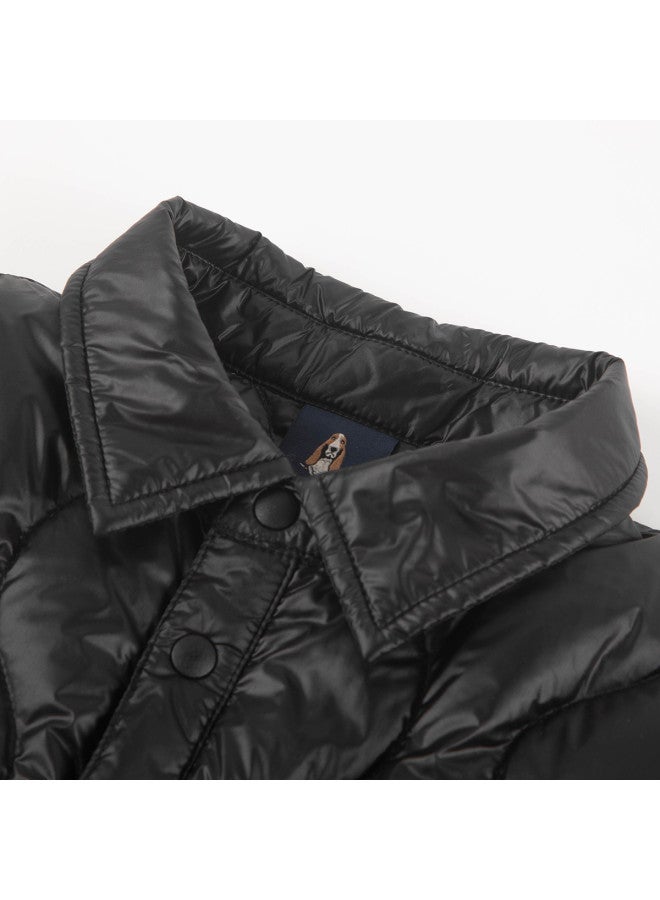 Hush Puppies School Uniform Essential [three-protection] Boys' Winter Turn-down Collar Zippered Sport Down Jacket, Inner Lining For Warmth, 85% Down Content - Image 4