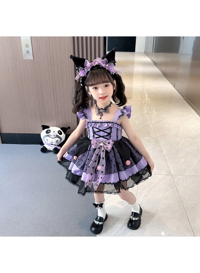 kuromi dress for birthday Sanrio Kuromi Costume from Hello Kitty for Kids – Wanna Party main image 0