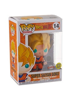 NIBEMINENT Pop! Anime: Dragonball Z Glow In The Dark Super Saiyan Goku Action Figure 4.75inch  - Image 1