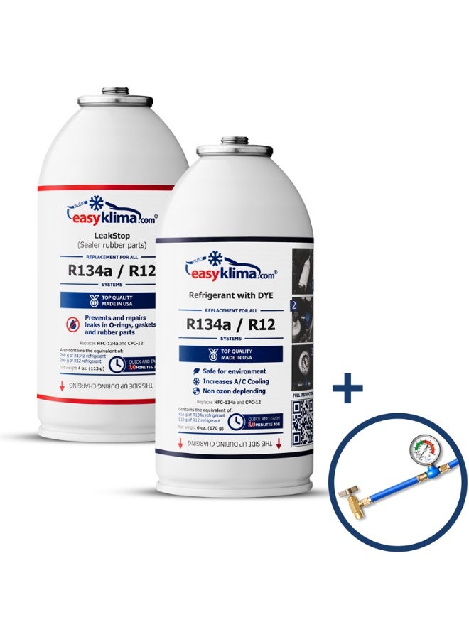 EasyKlima Set + LeakStop (sealant) – air conditioning kit - Image 1