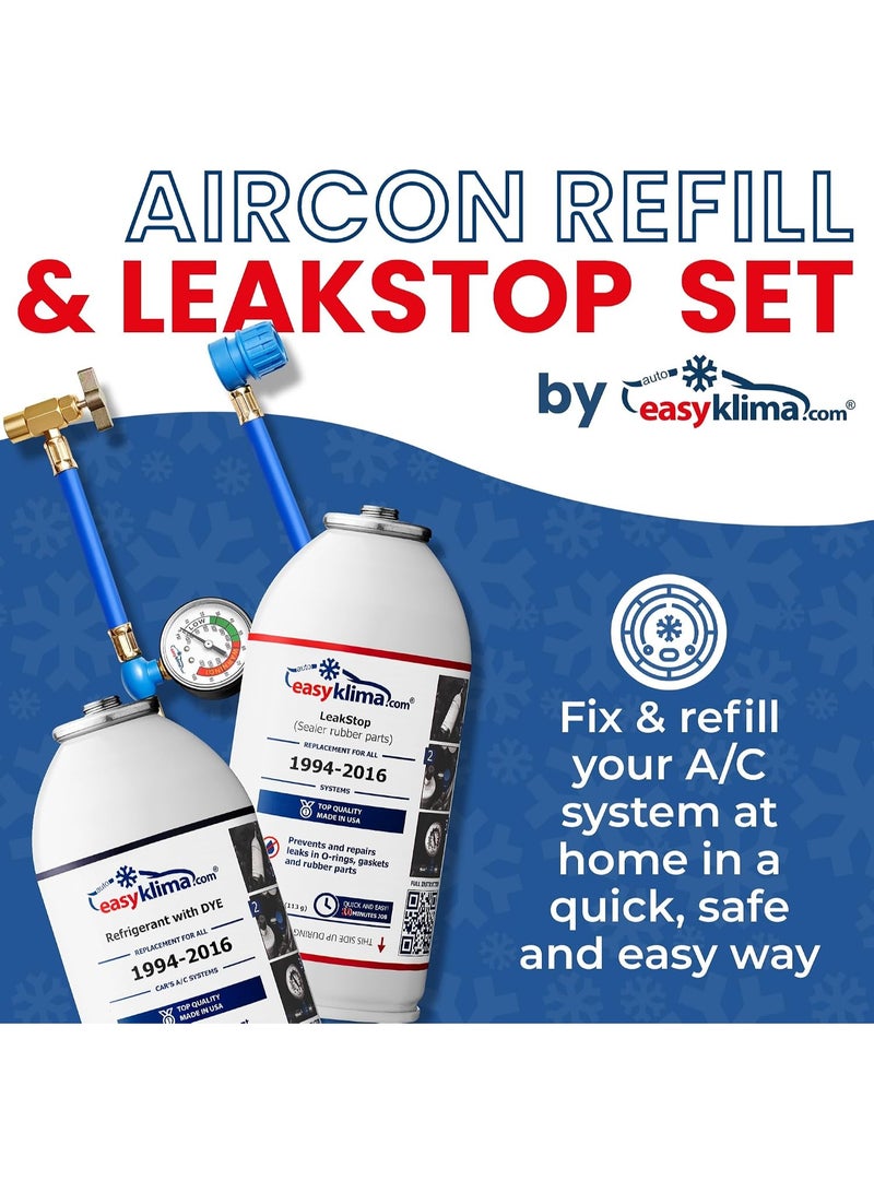 إيزيكليما مجموعة EasyKlima + LeakStop (مادة مانعة للتسرب) – مجموعة تكييف الهواء - Image 2