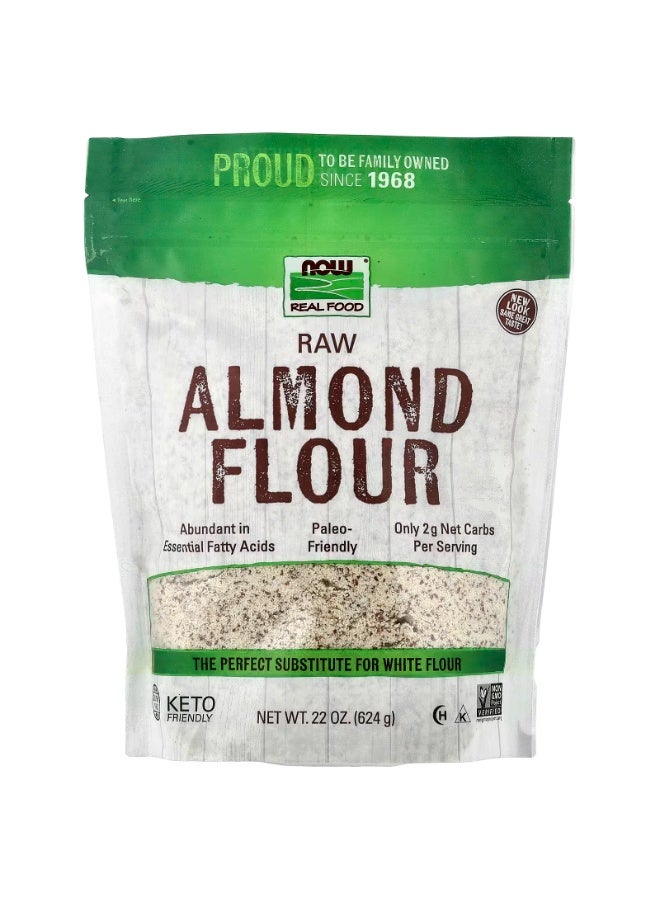 ناو طعام حقيقي، دقيق اللوز الخام، 22 أونصة (624 جم) - Image 1