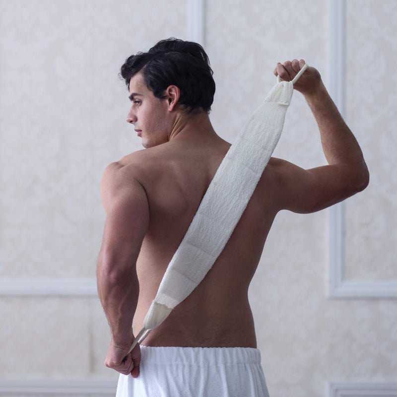 Daily Concepts - Daily Back Scrubber - gently exfoliates the skin with its soft natural organic cotton surface, while the soy-based core creates a rich lather - Image 4