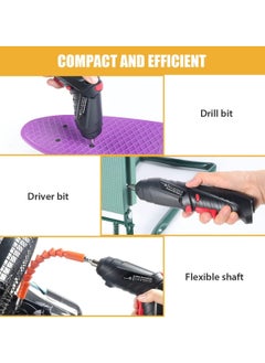 Generic Electric Screwdriver 47 Pcs, Rechargeable Electric Power Screwdriver Set with Pivoting Handle & LED Light, Cordless Screwdriver Bit, USB Charging Cable, Carrying Case  - Image 5