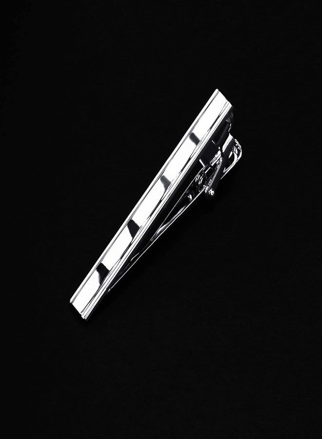 Branduce Silk Brown Tie for Men Wedding Business Solid Necktie Pocket Square and Tie Clip Set (TA01-22) - Image 4