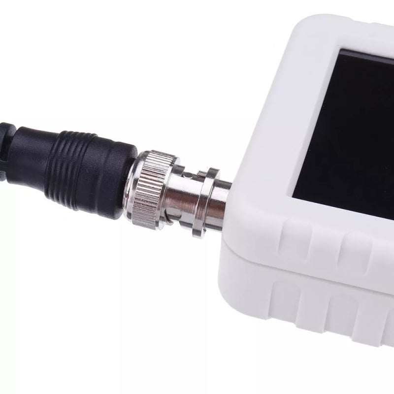 Handheld Oscilloscope White P6100 Oscilloscope Probe 20MS/s Real-Time Sampling Rate 5MHz Analog Bandwidth - One Button Auto Digital Oscilloscope 2.4 Inch Color Display 320*240 Resolution for Electroni - Image 3