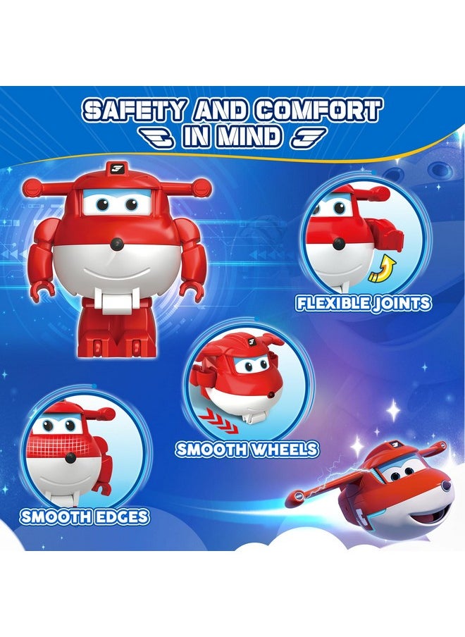 SUPER WINGS Super Wings Building Blocks, Jett & Dizzy 2-in-1 Airplane and Rescue Bots Building Toys, Transformable Building Blocks for Toddlers Kids Ages 3 4 5 6 7  - Image 3
