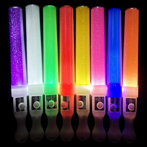 M.best Mbest 24Pcs Glow Sticks Party Packs Glow in The Dark Party Supplies LED Light Up Wands Sticks Party Favors for Wedding Raves Concert Camping New Year Carnival Halloween - Image 5
