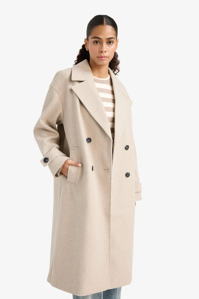 Defacto Regular Fit Long Cachet Jacket