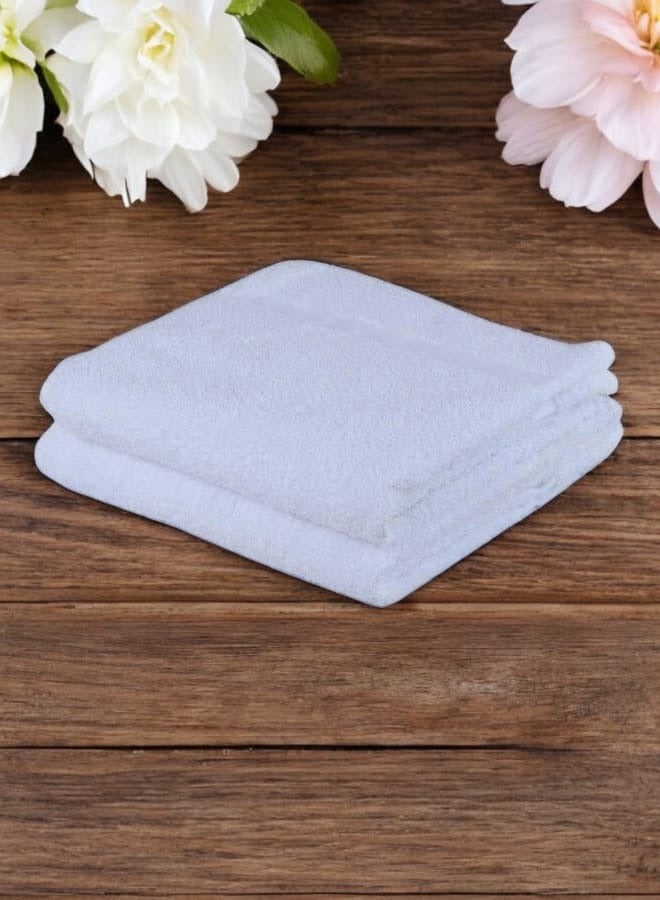 Banotex 2 white cotton towels 30x30 cm - Image 1