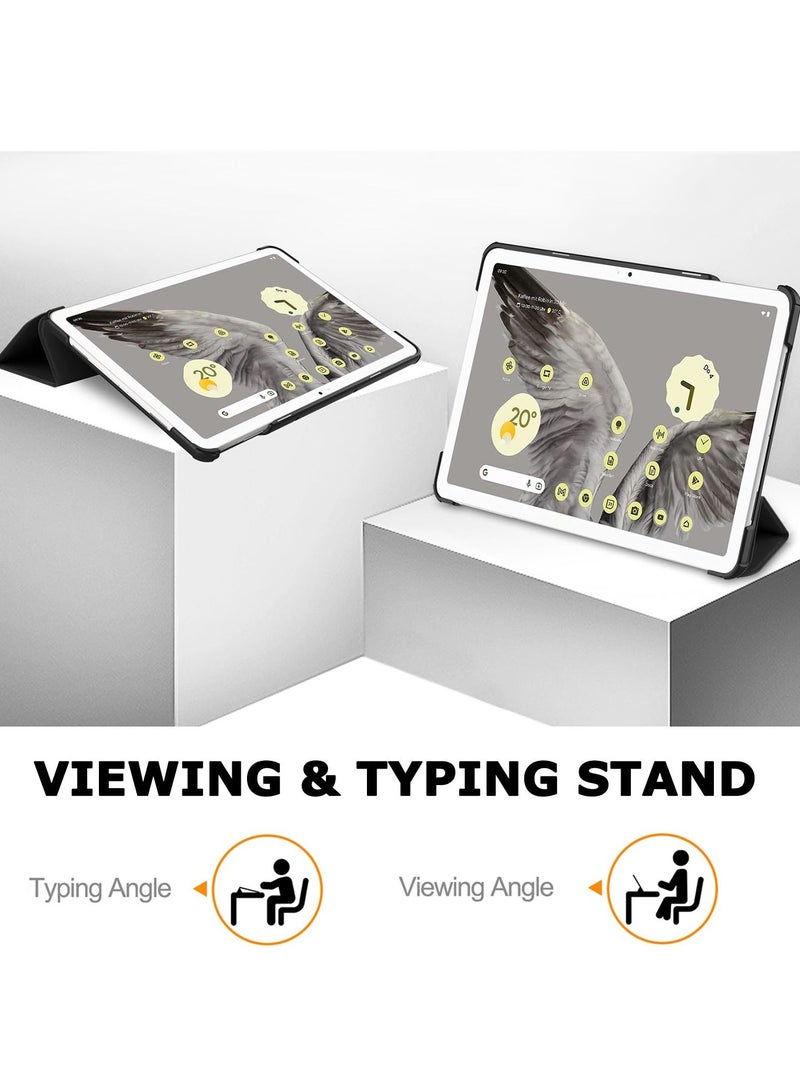 Excefore All New PU Leather Smart Cover, Compatible Google Pixel Tablet Case Leather, Shell Thin Lightweight Cover Protective Stand Case for Pixel Tablet Case 2023 Black - Image 4