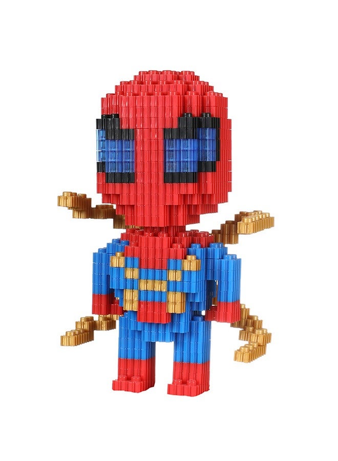 704-Piece Educational Toys Small Particles Granule Assembled Building Blocks, Spiderman Model Assembling Building Blocks Early Intelligent Toys for Children 6+ Years - Image 1