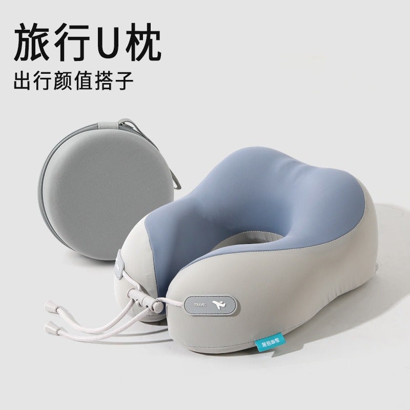 Xin Wei Du Cooling U-Shaped Neck Pillow for Travel, Home, Office - Memory Foam, Foldable, Breathable - Image 1