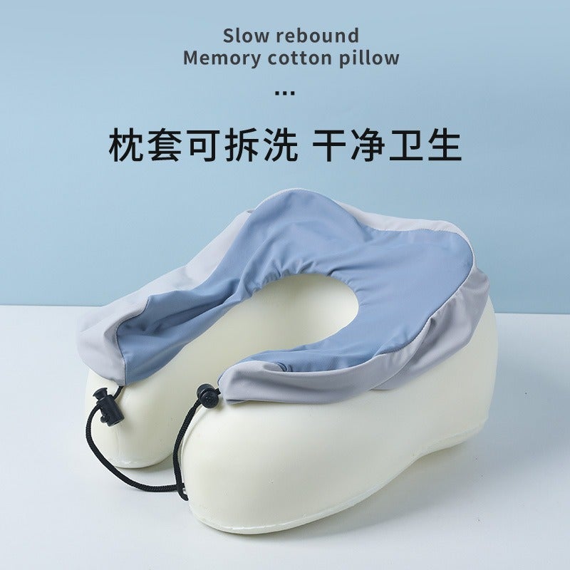 Xin Wei Du Cooling U-Shaped Neck Pillow for Travel, Home, Office - Memory Foam, Foldable, Breathable - Image 4