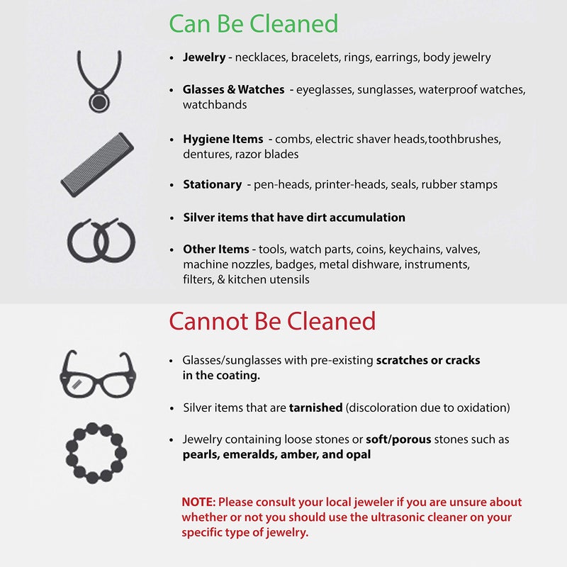 Ultrasonic Jewelry Eyeglass and Lens Cleaner - Image 2
