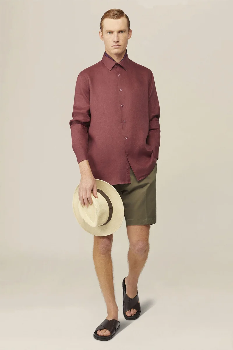 Doppelganger Men's casual shirt - Wine