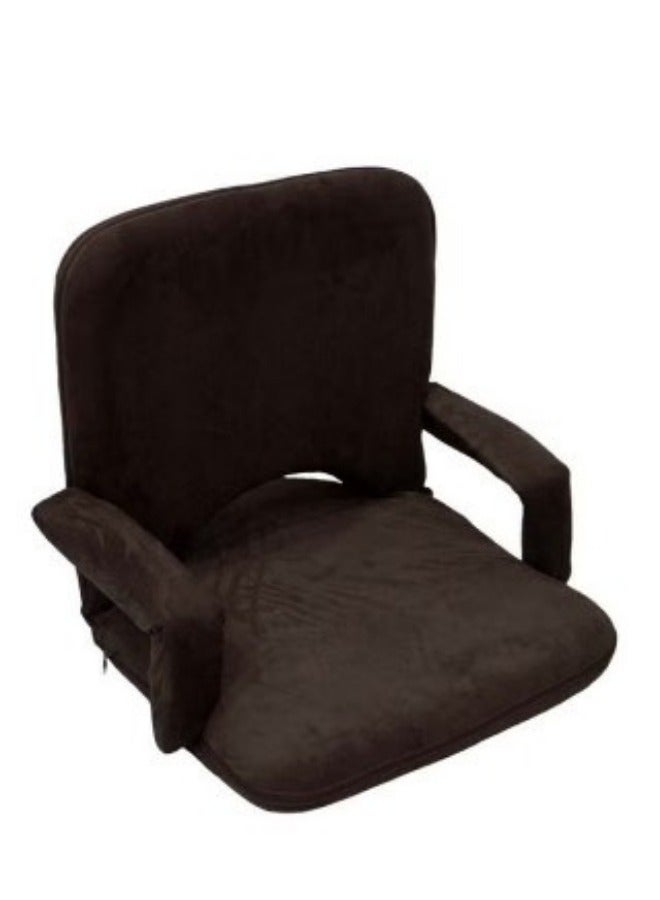 SMART HOME Padded, comfortable and soft to the touch foldable floor chair with armrest, picnic seat, sports chair, outdoor chair and garden chair - Image 1