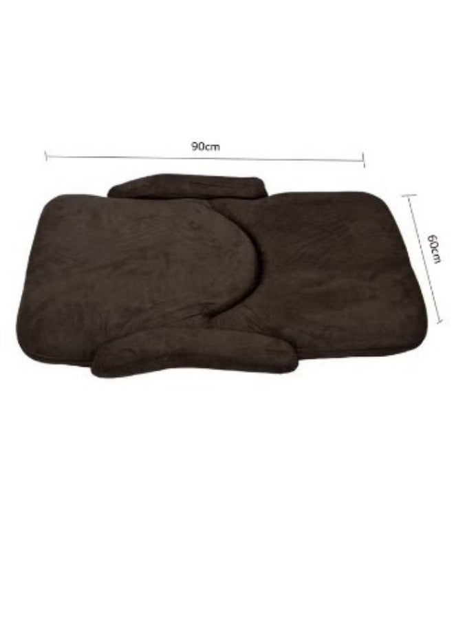 SMART HOME Padded, comfortable and soft to the touch foldable floor chair with armrest, picnic seat, sports chair, outdoor chair and garden chair - Image 2