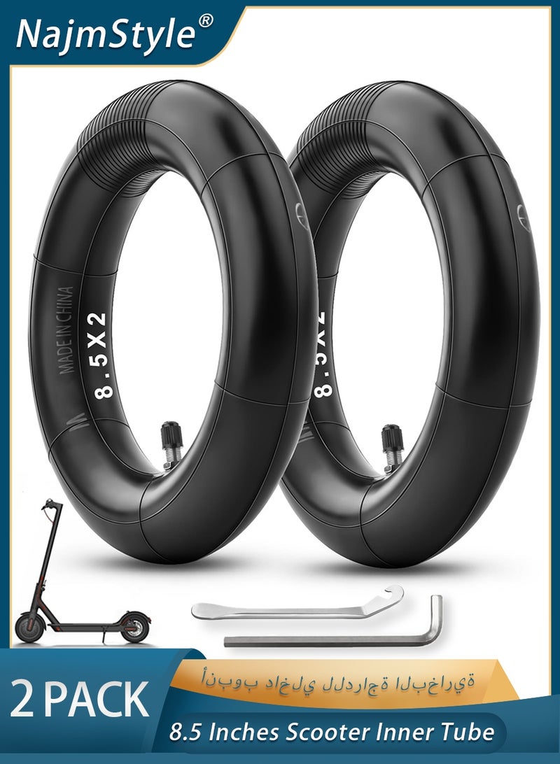 NajmStyle 8.5 Inches Scooter Inner Tube,8 1/2 x 2 Inflated Inner Tubes Pressure-Resistant for Gotrax GXL V2 Hiboy S2 Pro Xiaomi M365 Pro - Image 1