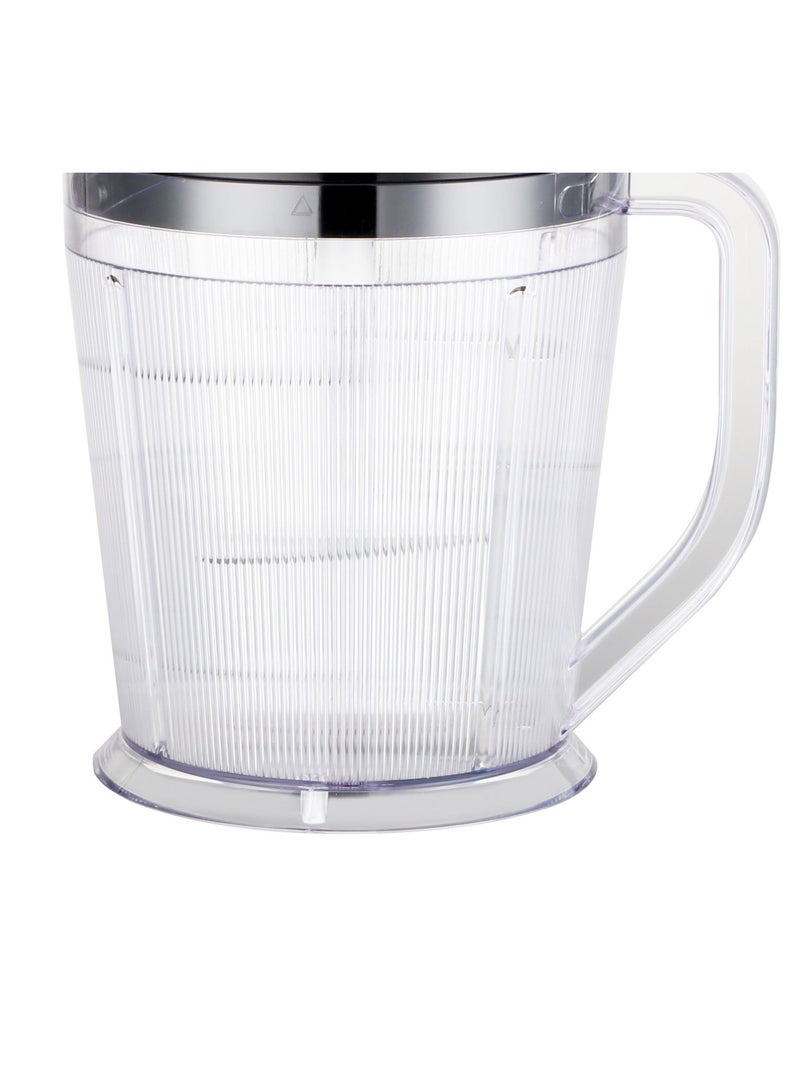 دوتس مفرمة سعة 1.5لتر، برطمان بلاستيكي، شفرة ستيل 3 طبقات من دوتس FCU1015PP أسود، 500 واط - Image 3