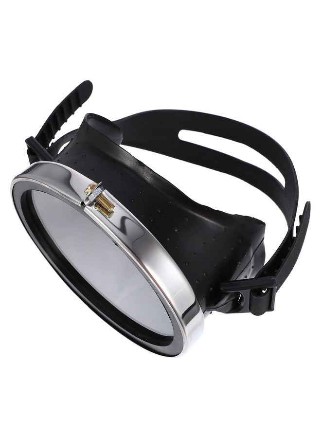 BESPORTBLE Single Lens Snorkel Retro Oval Glass Silicone Scuba Dive Antifog Antileak Wide Vision Diving Swimming Goggles For Men Women - Image 1