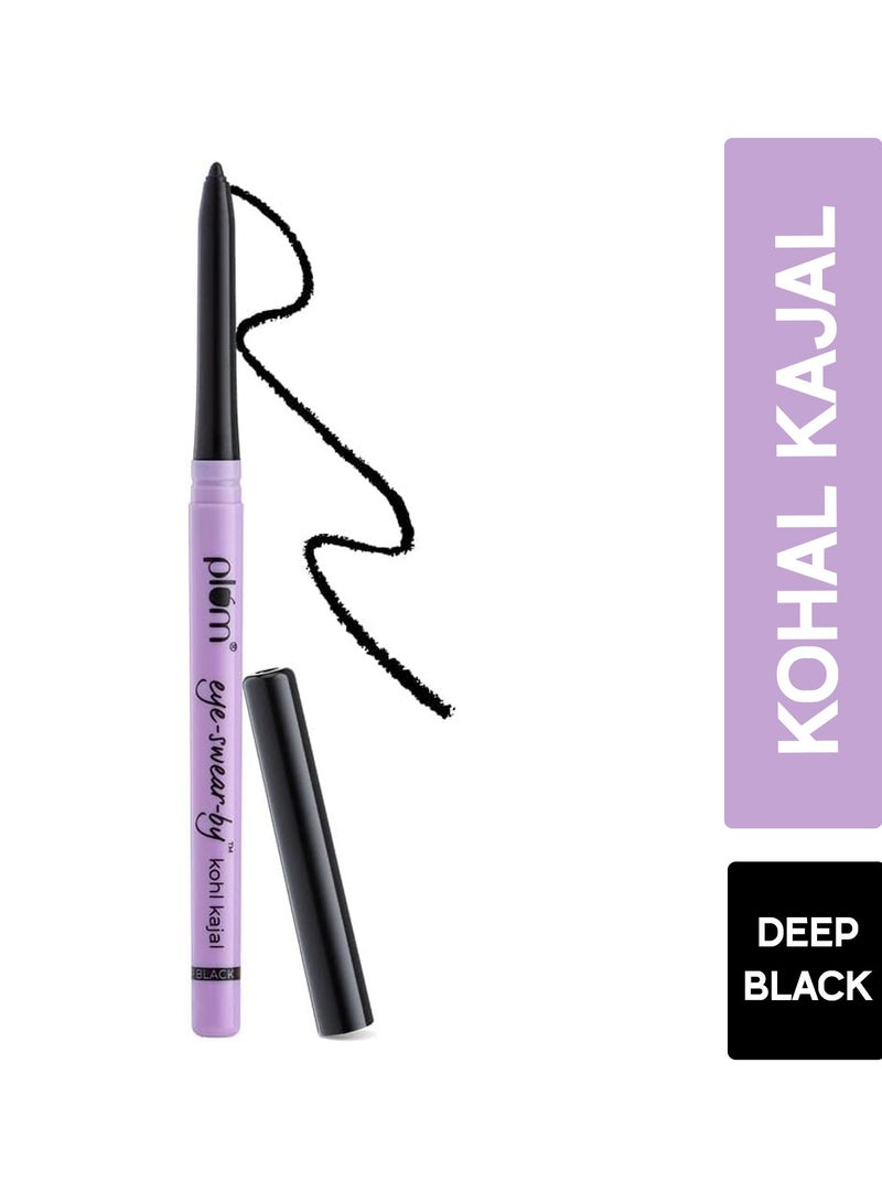 Plum Eye-Swear-By everyday wear kajal black waterproof | Creamy smooth formula | Smudge-proof | Twist up pencil | Creamy smooth glide | Long lasting eye makeup | With Vit E - Image 1