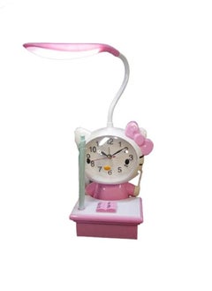 Creative Desk Table Lamp with Analog Clock