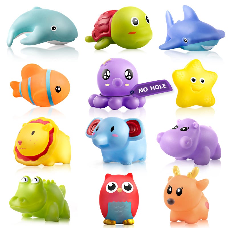 Hely Cancy Infant Bath Toys for 18 Months  No Hole Animal Bathtub Toys Baby Bath Tub Toys - Image 2