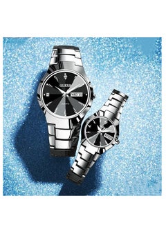 OLEVS OLEVS waterproof luminous couple watch diamond quartz watch 5867  - Image 1