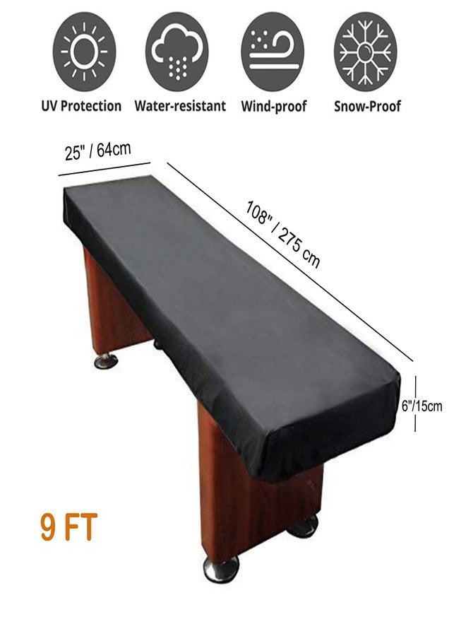 SUNSURE - Valid Brand SUNSURE SUSURE 9FT Shuffleboard Table Cover Waterproof Game Table Covers for Shuffleboard Table Heavy Duty Leatherette Furniture Cover Shuffleboard Accessories (420D Oxford Fabric) - Image 5