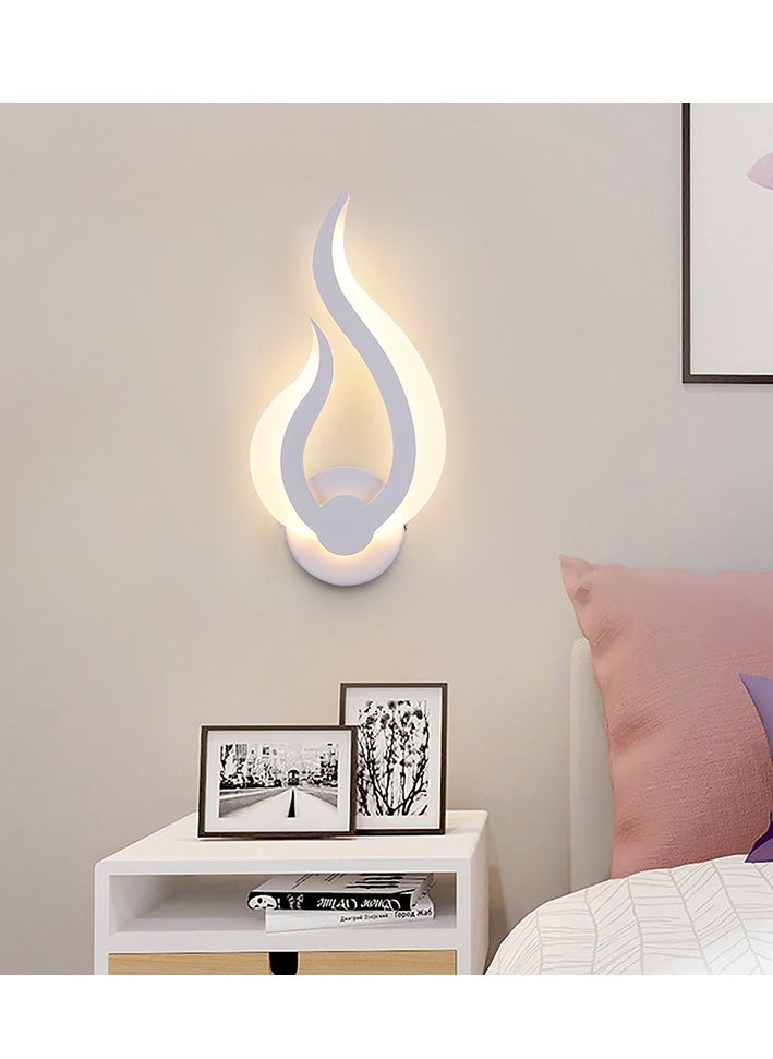 Acrylic Flame Wall Sconce Long 10W Warm 34*16.5cm 220V Warm 3000K