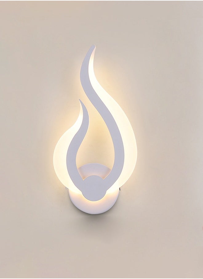 Acrylic Flame Wall Sconce Long 10W Warm 34*16.5cm 220V Warm 3000K