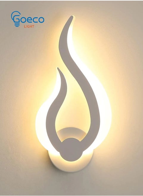 Acrylic Flame Wall Sconce Long 10W Warm 34*16.5cm 220V Warm 3000K