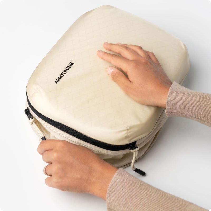 Aerotrunk Ultralight Compression Packing Cubes - Lightweight Travel Organizers for Suitcases and Luggage (6-Pack, Beige) - Image 3