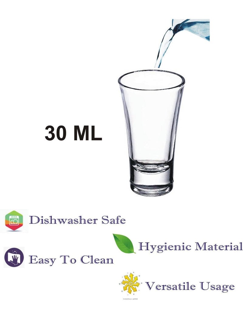 Somil Clear Shot Glasses Add Fun and Style to Every Celebration and Toast. Enjoy Your Party, 30 ml, Capacity, Pack of 1, Size: 6.5 X 4.5 X 4.5 Cm - Image 4