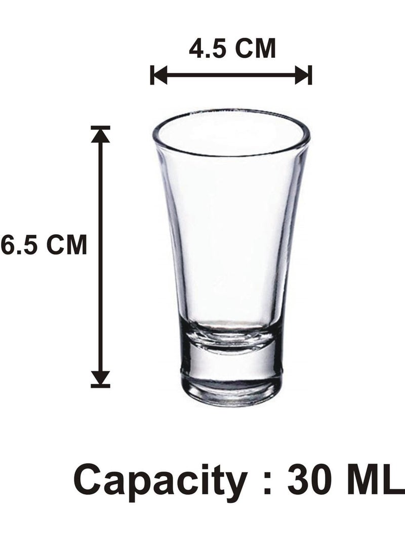 Somil Clear Shot Glasses Add Fun and Style to Every Celebration and Toast. Enjoy Your Party, 30 ml, Capacity, Pack of 1, Size: 6.5 X 4.5 X 4.5 Cm - Image 3