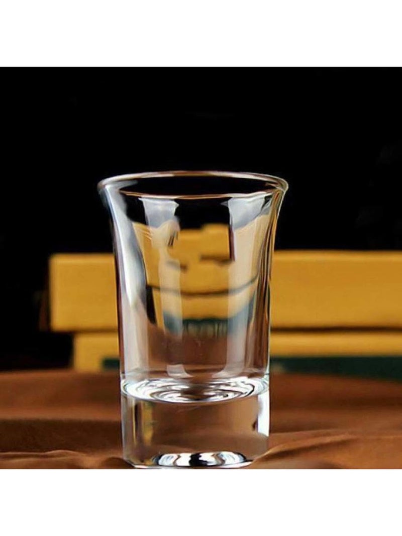 Somil Clear Shot Glasses Add Fun and Style to Every Celebration and Toast. Enjoy Your Party, 30 ml, Capacity, Pack of 1, Size: 6.5 X 4.5 X 4.5 Cm - Image 1