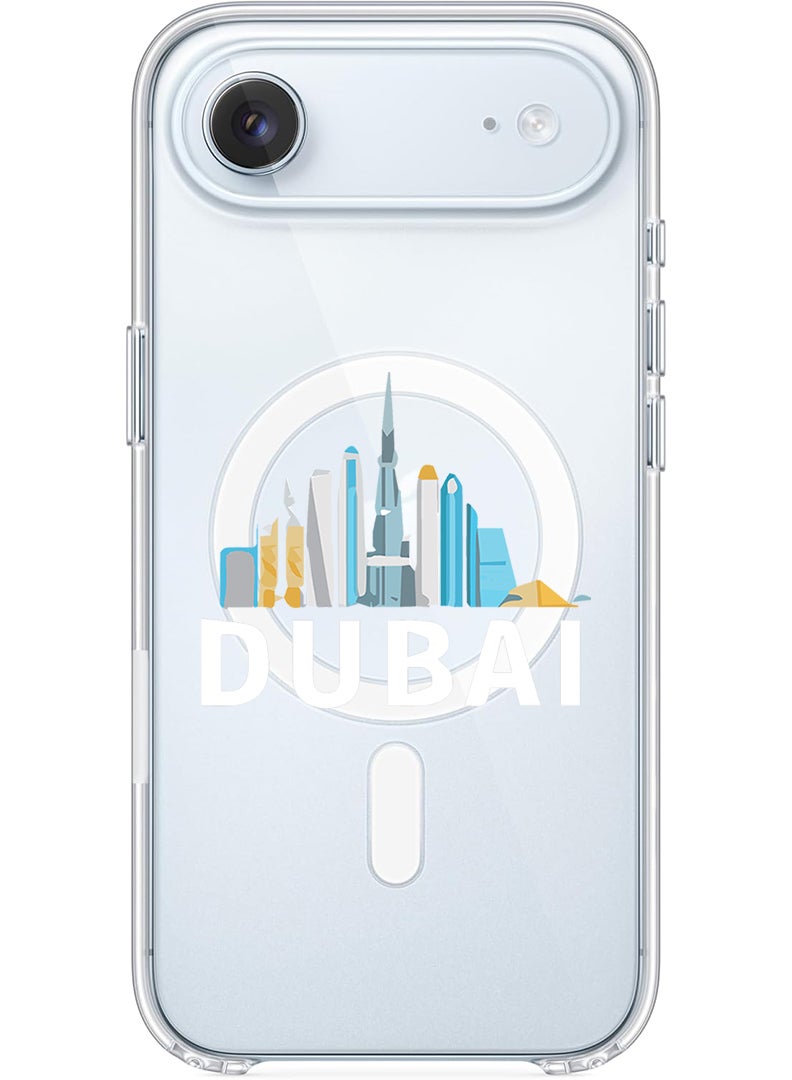 Theodor Magnetic Case for Apple iPhone 17 Air Compatible with MagSafe Wireless Charging, Shockproof Phone Bumper Cover - Dubai - White - Image 1