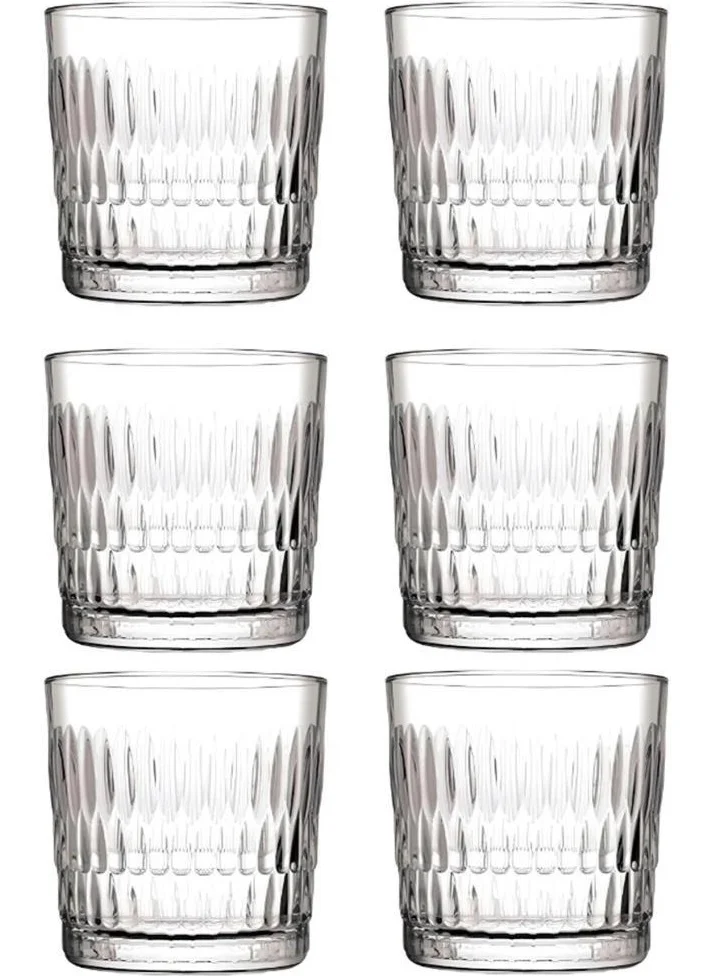 Paşabahçe 520254 Rain 300CC Set of 6 Water Soft Drink Whiskey Glasses Set