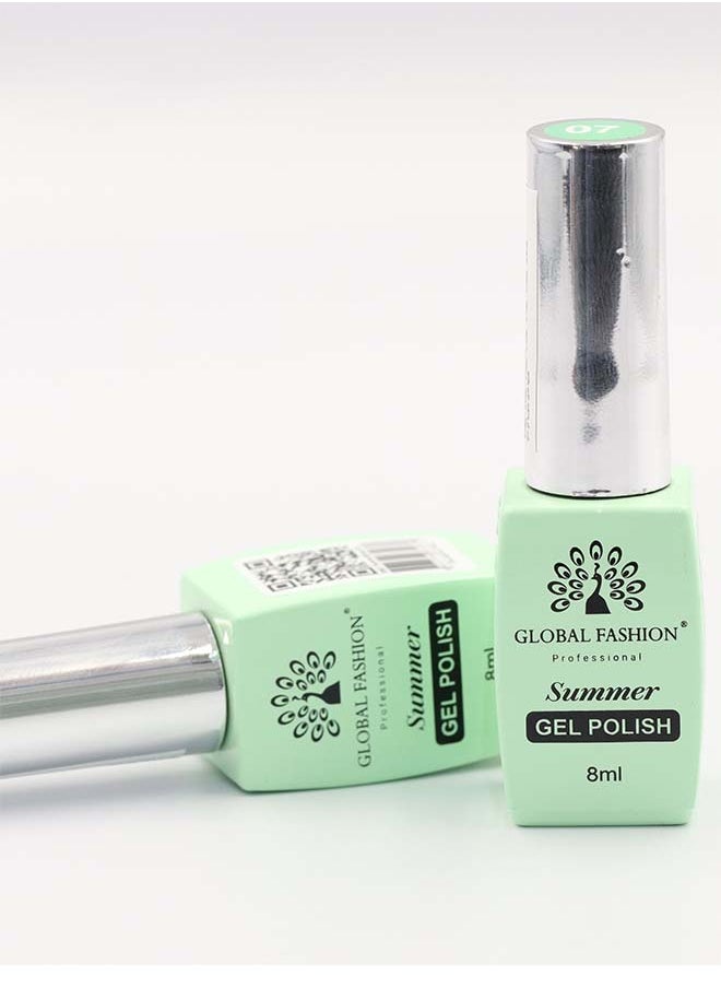 GLOBAL FASHION Gel Polish Summer/Spring 8ML, 08  - Image 5