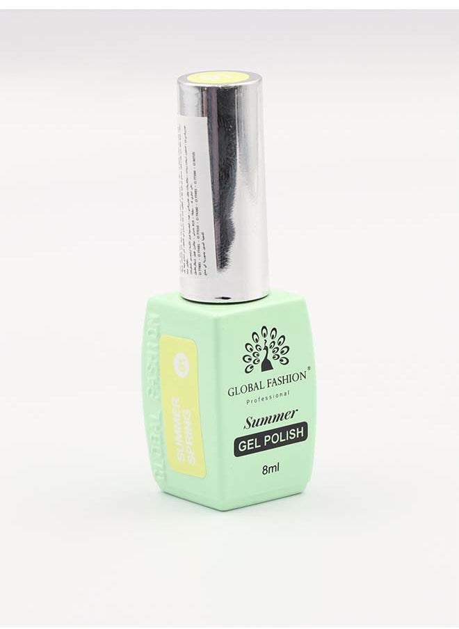 GLOBAL FASHION Gel Polish Summer/Spring 8ML, 08  - Image 4