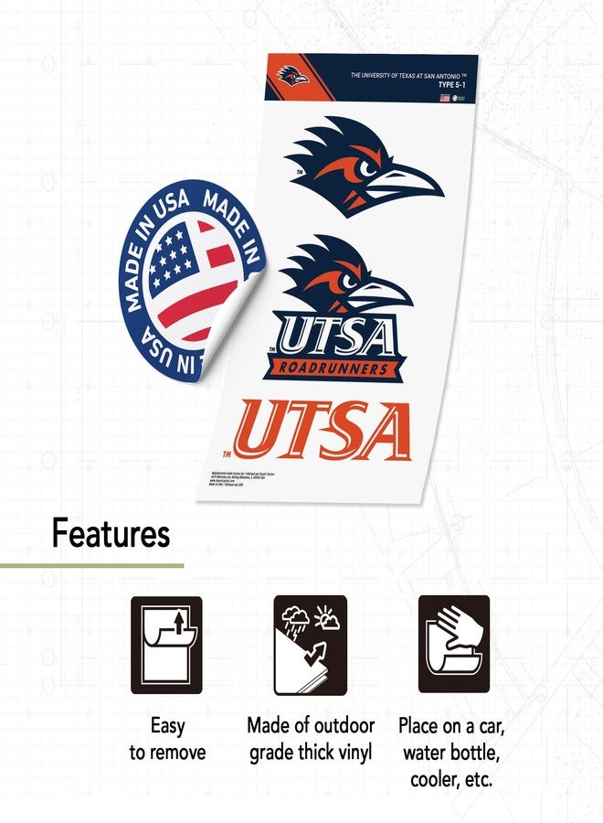 Desert Cactus University of Texas San Antonio Sticker UTSA Roadrunners Vinyl Decals Laptop Water Bottle Car Scrapbook T5 (Type 5-1) - Image 3